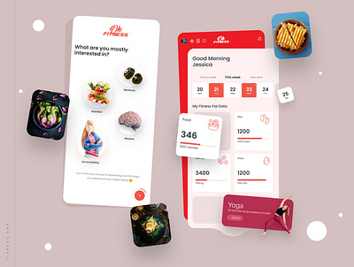 Workout App app design fitness fitness app minimal nutrition ui ux