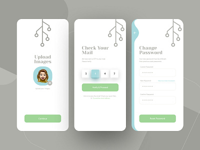 App Design app design illustration minimal mobile app password sign in signup typography ui ux