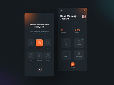 Smart Home app design device home screen illustration iphone x minimal smart device smarthome smartphone ui ux vector