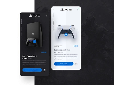 PS5 App app design game illustration minimal mobile app mobile apps playstation5 ps5 ui ux vector web