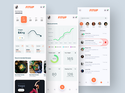 Fitness App app app design application application ui design illustration minimal ui ux vector