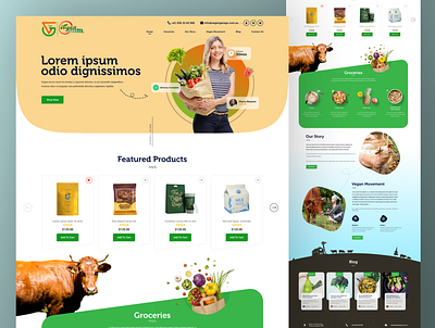 Grocery Landing Page food grocery grocery landing page landing page web website