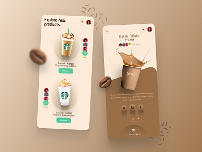 Coffee Shop 3d app coffee graphic design shop ui ux
