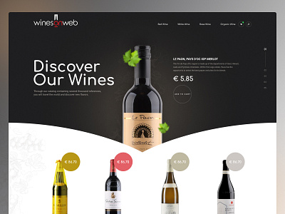 Wine Shop Hero Header