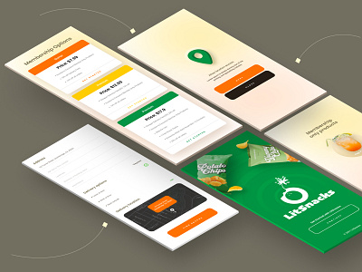 Litsnacks App Screens app app design design minimal mobile mobile app ui ux