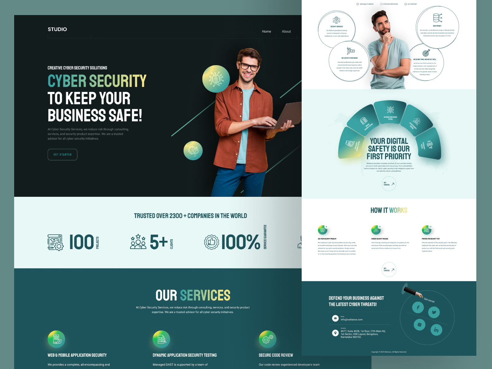 Cyber Security Landing Page By Shankar 👋🏻😎 On Dribbble