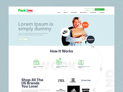 Product Delivery Landing Page branding design ecommerce landing page minimal product ui ux web