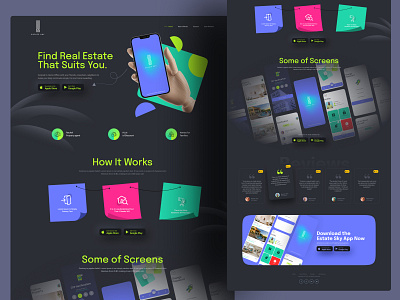 Real Estate App Landing Page