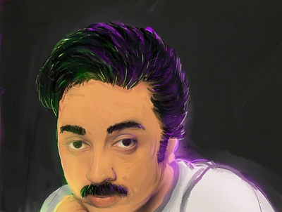 Kamal Haasan Digital Portrait graphic design il illustration kamal haasan digital portrait vector
