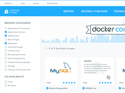 Docker Store Redesign Concept containers docker