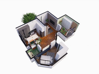 3D Apartment Plan