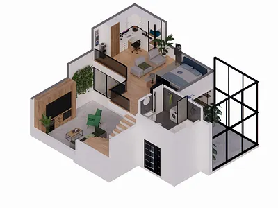 3D Floor Plan graphic design