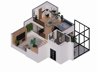 3D Floor Plan graphic design