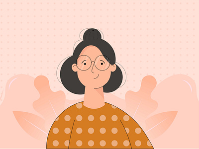 Girl Wear Glasses character design character illustration graphic design illustration vector
