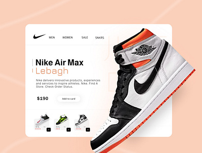 Nike E-Commerce Site Landing Page UI Design design figma landing page ui uiuxdesign ux