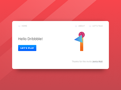 Debut Shot debut dribbble first first shot hello