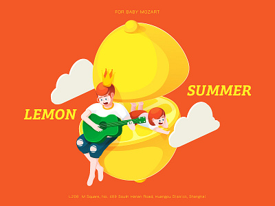 Lemon Summer 01 book characters family illustration music poster read summer web