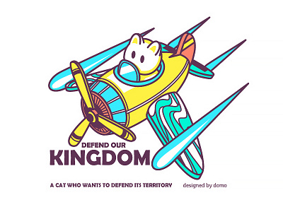 Kingdom2 cat fight fly free game illustration plane sky web