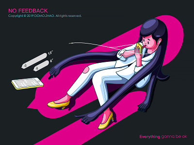 No Feedback character chinese festival girl illustration music office poster web