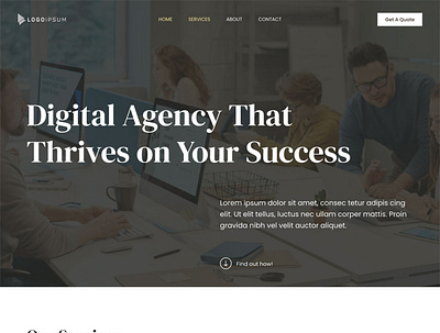 Agency website branding construction design elementor website wordpress