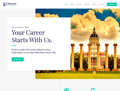 Pearson website for career branding design elementor website wordpress