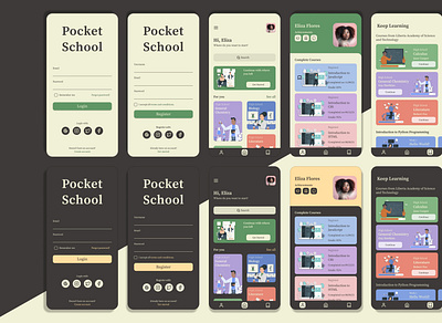 Education Mobile App app mobile ui