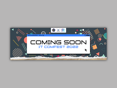 Event Coming Soon Banner Design banner branding design feed graphic design illustration memphis style motion graphics vector