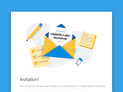 Invitation email illustration