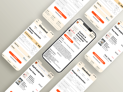 Checkout process app design ui ux