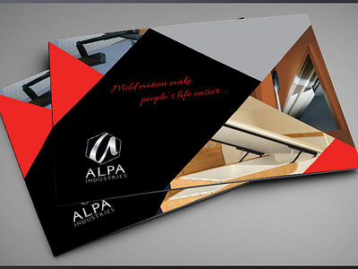 Catalogue Design For a Hardware Company alpa black brochure catalog catalogue design graphics hardware industries logo red