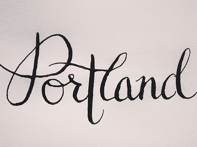 Portland calligraphy hand lettering
