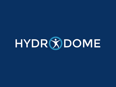Hydrodome aqua bubble hydrodome logo logotype water