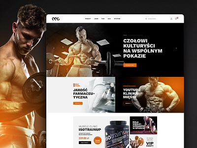 💪 Muscle Clinic e-commerce body bodybuilding e commerce ecommerce fit fitness homepage shop web