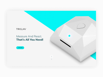 Triglav animation design interaction product sensor teal triglav web