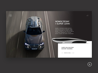 Bolee Homepage 2/4 auto automotive box car dark design e commerce ui ux web webdesign