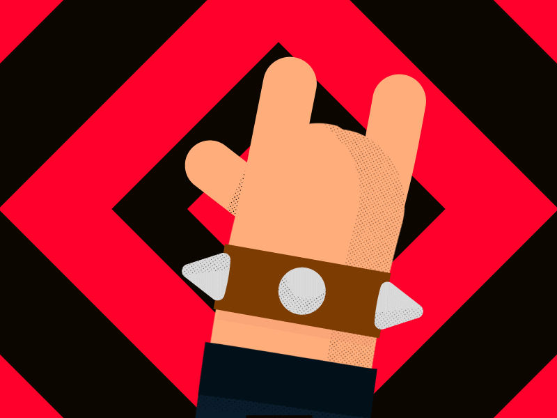 🤘 Rock On 🤘 by Andy Forshaw on Dribbble