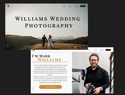 Wedding Photography Website design ui web design wedding
