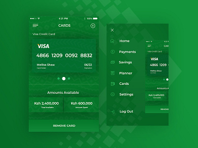 Credit Cards Concept app design finance app interaction design ui ux