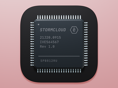 Chip App Icon ai app app icon b3d chip ios mobile pcb