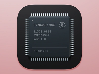 Chip App Icon ai app app icon b3d chip ios mobile pcb