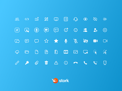 Icon set for Stork.ai project icon icon set icons pack set