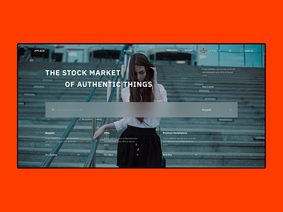 XPLACE — The Stock Market of Authentic Things clean concept ecommerce fluent hero interaction kit landing layout market minimal product product design shop stock store ui ui kit ux web