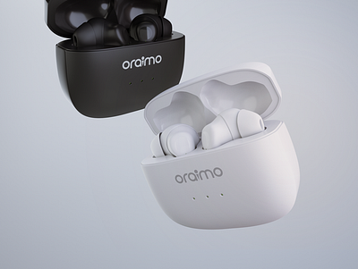 Oraimo Airpods 3D rendering 3d cgi modeling rendering