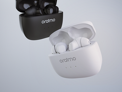 Oraimo Airpods 3D rendering