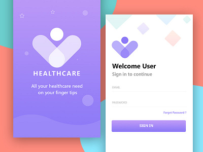 Healthcare App - Login and Onboard