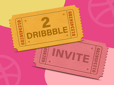 2 Dribbble Invites dribbble invites ui design ux design visual design