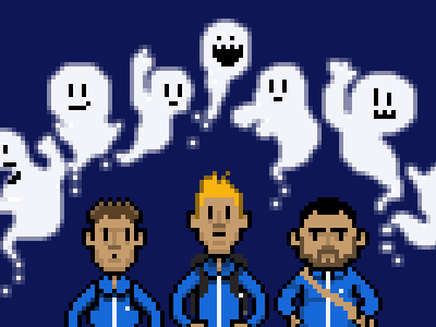 Paranormales PixelArt axelcasas cinema ghosts paranormales ronquete youtube