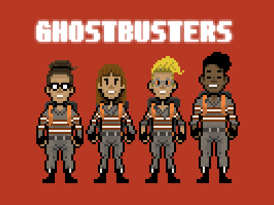 Ghostbusters PixelArt ghostbusters movie pixelart zuul