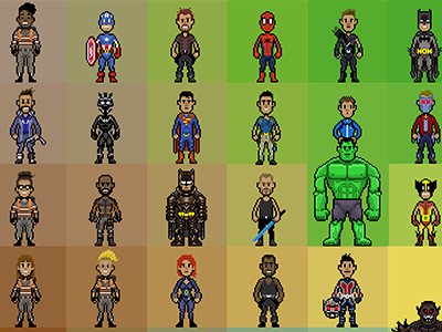 PixelArt Heroes pixelart