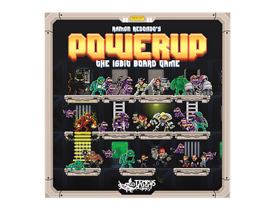 POWERUP the 16 bits board game 16bits art board game pixel pixelart retro